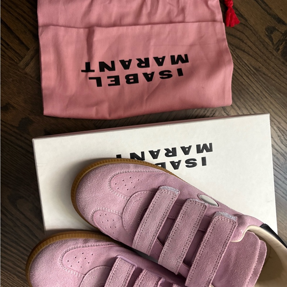 Isabel Marant Beth Sneaker in Pink/Silver - Picture 3 of 9